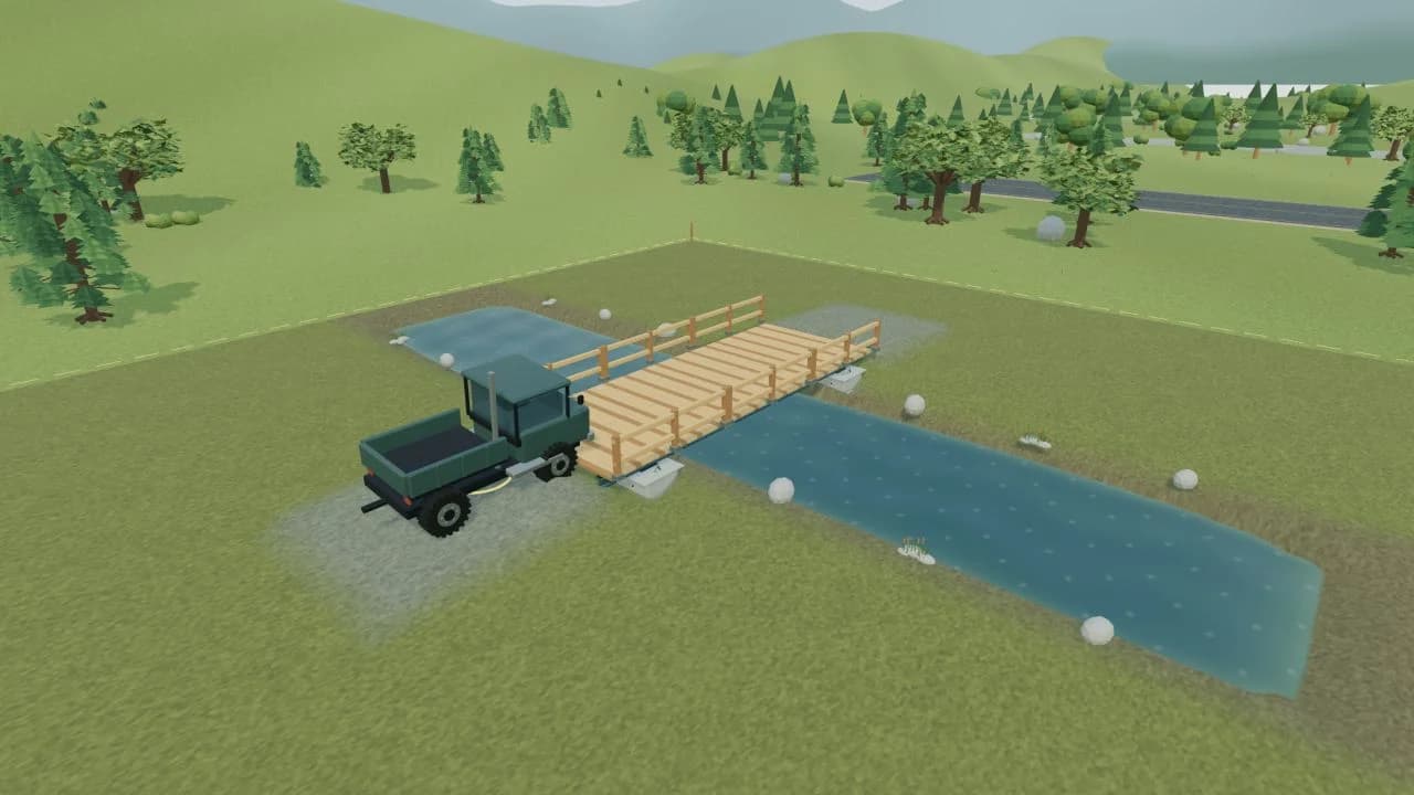 Build your own way across.