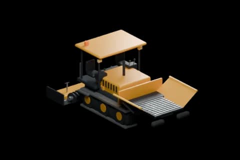 In-game paver model