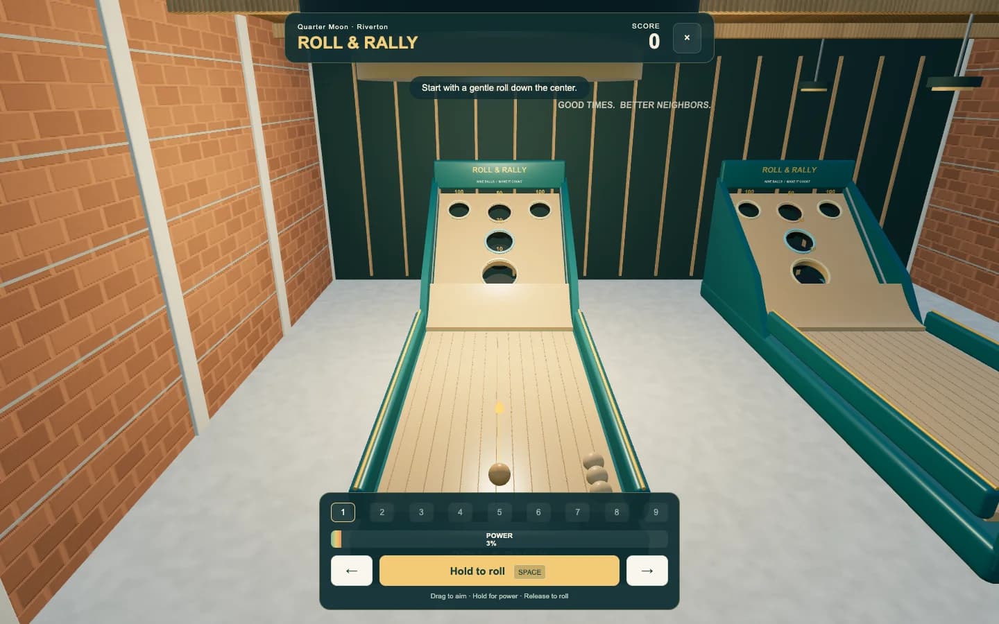 ARCADE gameplay in Land